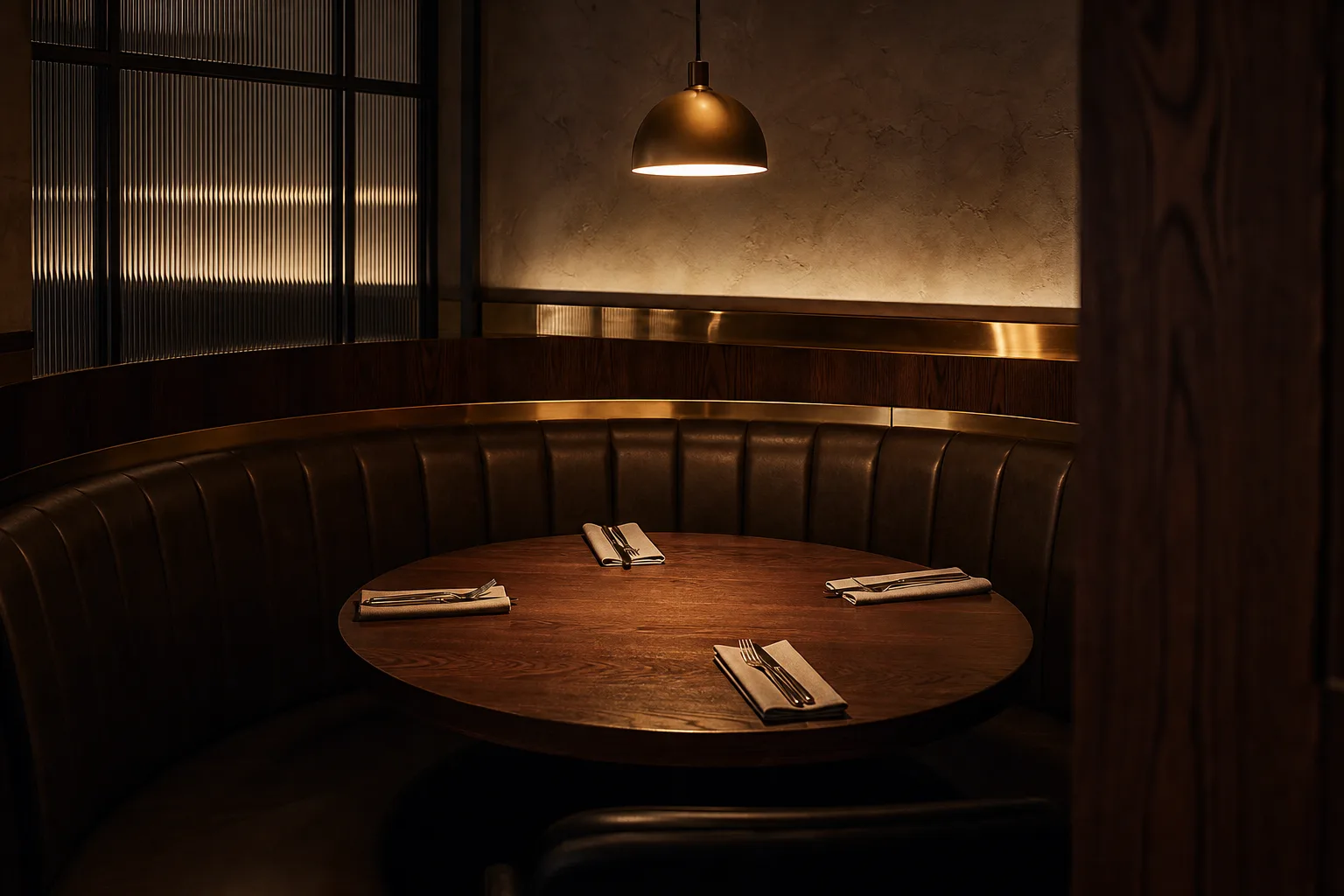 Private dining booth at Aria Sydney